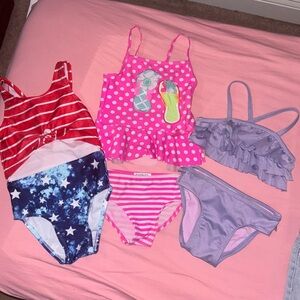 Colorful Girls Swimsuit Lot 2T